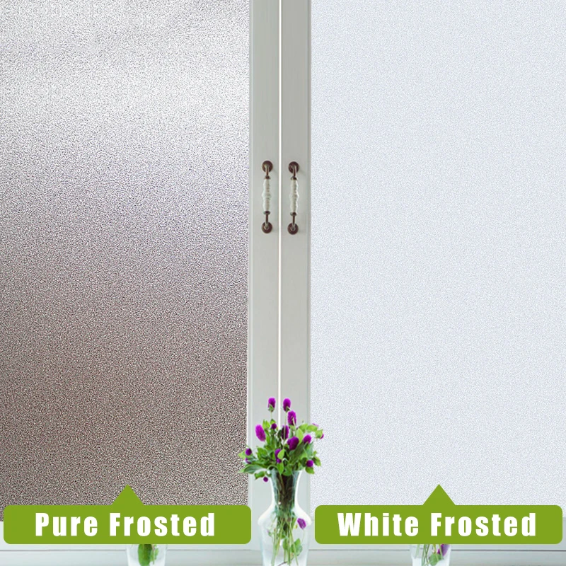 Frost Secret Protection Non-Adhesive Static Cling Window Film for Kitchen & Bathroom 4 45 * 200cm Stripe