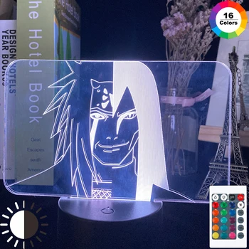 

Acrylic 3d Lamp Naruto Jiraiya Nightlight for Kids Bedroom Decor Cool Gift Table Lamp Anime Led Night Light Naruto Orochimaru