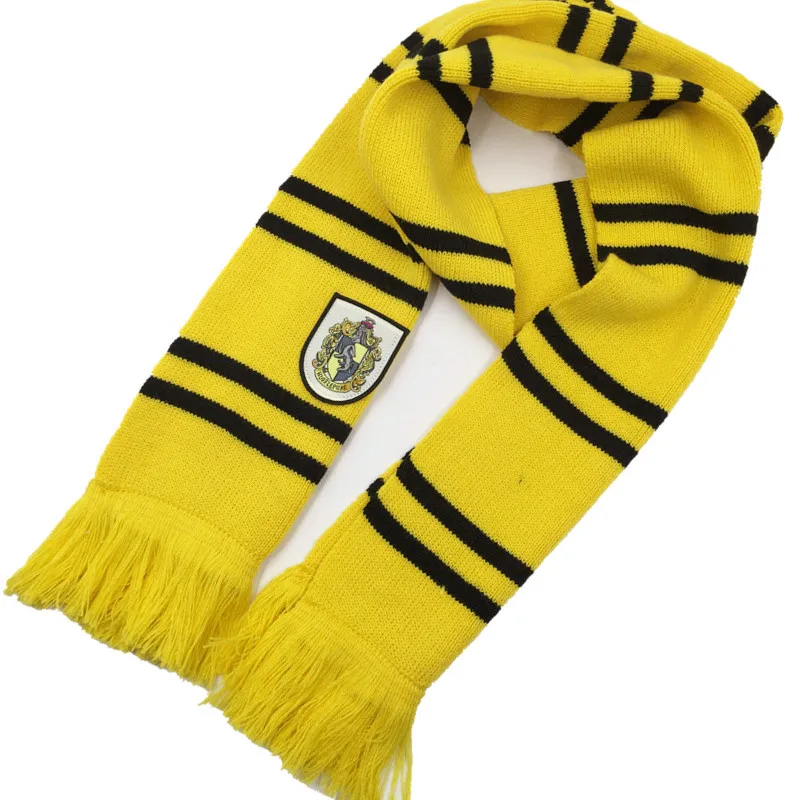 Волшебный школьный шарф Гриффиндор Ravenclaw Slytherin Hufflepuff, зимний шейный платок для мальчиков и девочек, шарфы Гермионы, Маскарадные костюмы, подарок