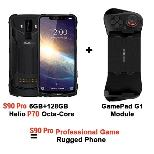 IP68 DOOGEE S90 Pro модульный прочный мобильный телефон Helio P70 Восьмиядерный 6 ГБ 128 ГБ 6,18 дюйма дисплей 12V2A 5050 мАч 16MP+ 8MP Android 9 - Цвет: GamePad G1