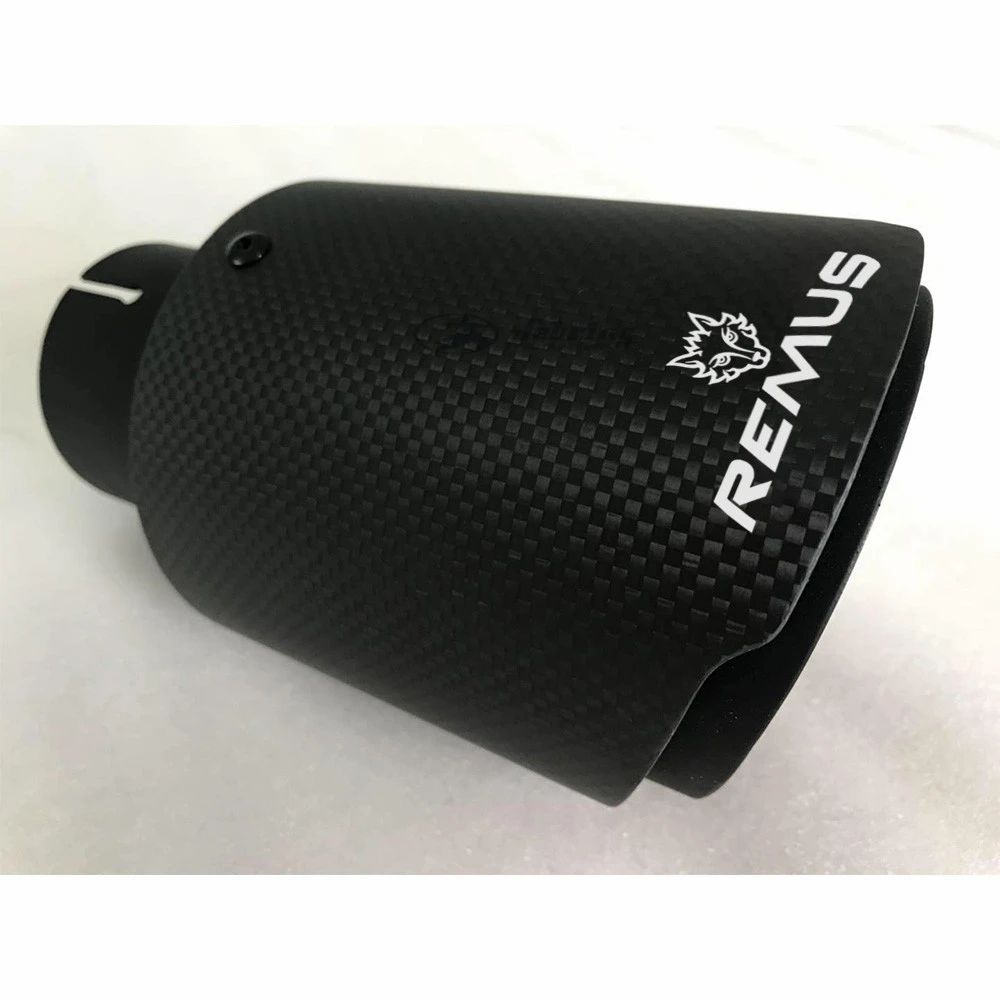 Matt Black Pipe Carbon Fiber REMUS FOR Stainless steel Universal