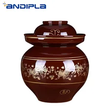 Высокая емкость керамические банки для солений Дома ночные пятна маринованная квашеная капуста растительная капуста банка Kimchi бутылка кухонные аксессуары