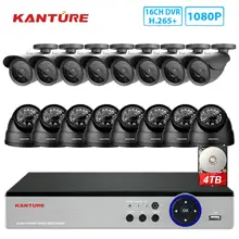 KANTURE h.265+ 16CH AHD-H 1080P DVR комплект 16CH CVI TVI DVR HD 2MP 1920P Водонепроницаемая камера безопасности Система видеонаблюдения комплект