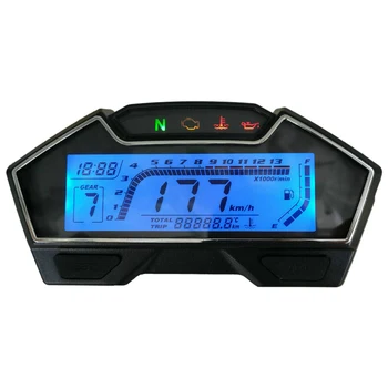 

Backlight LCD Odometer RPM Speed Kph Mph Modification Motorcycle Speedometer Multifunctional Accessories Accurate Fuel Gauge