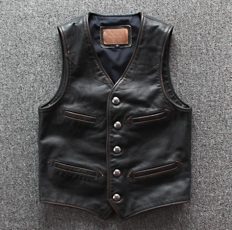 leather vest mens