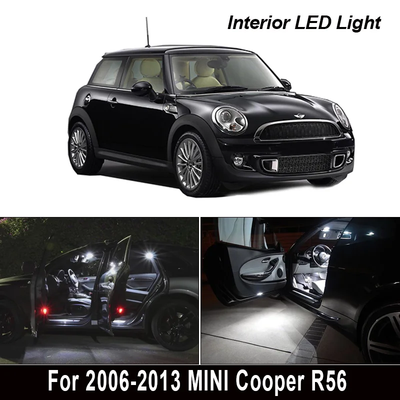 

15Pcs Canbus Dome Map Door Trunk Interior Light Led Bulb Package Kit For 2006-2013 MINI Cooper R56