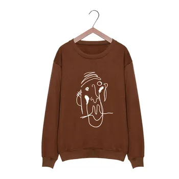 

Kpop Bangtan Boys Brown Hoody Unisex Spring Autumn Clothes Long Sleeve Coat Outerwears Tops Casual Pullover Sweatshirt Sweat