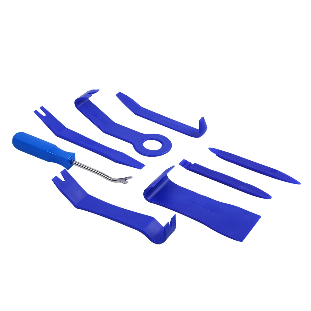 

8pcs Auto Door Panel Dashboard GPS Stereo Radio Trim Molding Removal Hand Tools Plastic, Metal