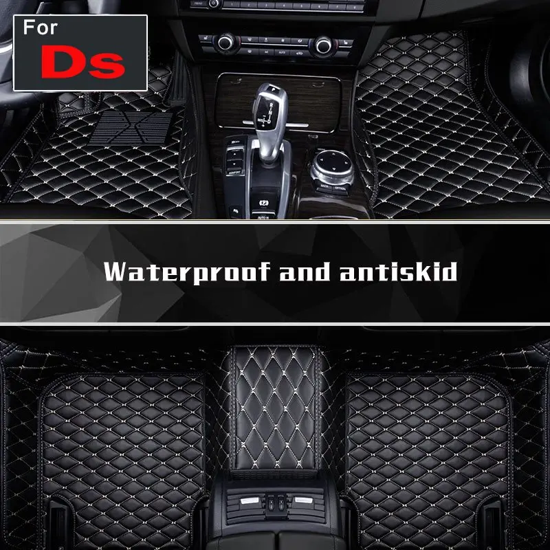 

2018 One Set High-Quality Custom Auto Floor Mats Claret Black Coffee Left Drive Sticker For Ds Ds-5ls Ds-6 Ds-4s Ds-3 Ds-4 Ds-5