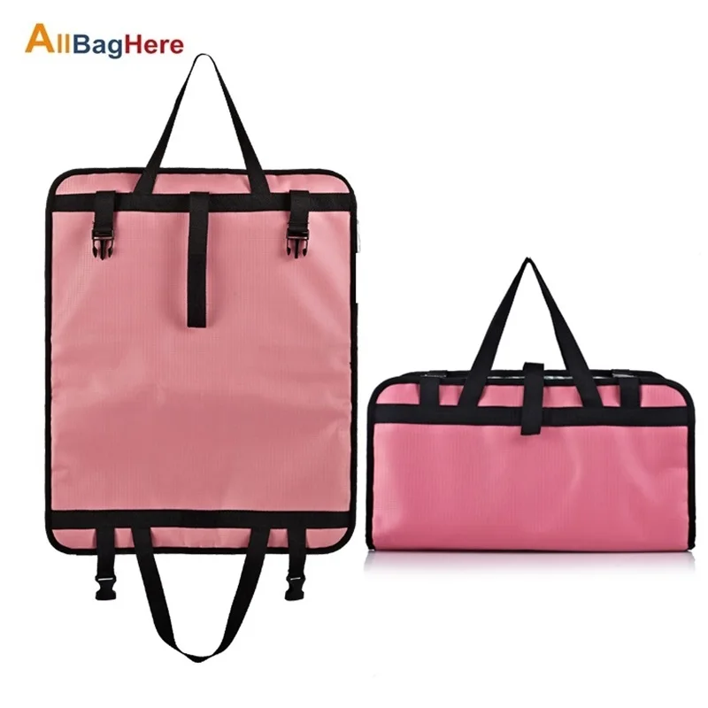 Waterproof Oxford Cloth Car Seat Back Storage Bags MulTifunction Pink Camouflage IPAD Phone Kettle Storage Beach Play Travel Bag