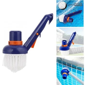

Swimming Pool Corner Vacuum Brush Best for Above Ground Inground Swimming Pools Spas Hot Tubs Fine Nylon Bristles _WK