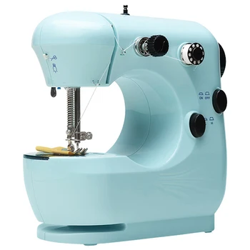 

Mini Electric Sewing Machine for Home double Speed double thread Support barrel seam With Light Handheld Portable Sewing Machine