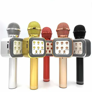 

Bluetooth Karaoke Microphone Wireless Microphone Professiona Speaker Handheld Microfone Player Singing Recorder Mic