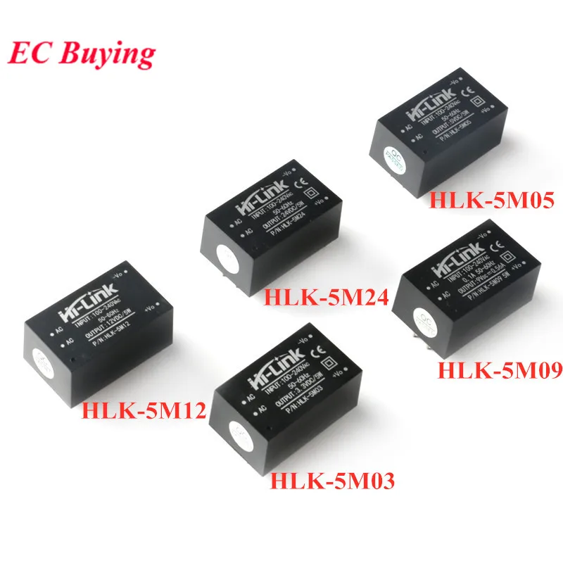 HLK 5M03 HLK 5M05 HLK 5M09 HLK 5M12 HLK 5M24 AC DC 220 v a 5 v/3.3 v/9 v/12 v/24 v ac dc mini módulo de alimentação step down buck hlk|Circuitos integrados| - AliExpress