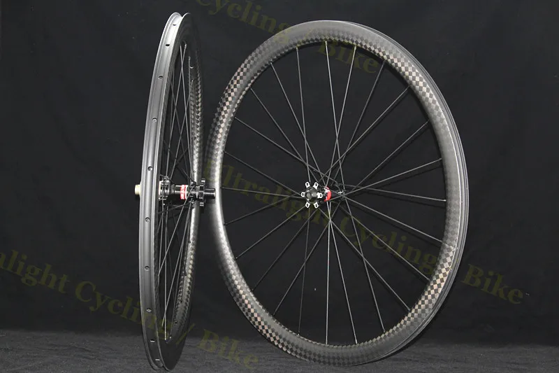 Thru-Axle 100x12-142x12 Clincher-дисковый тормоз Карбон-дисковые-колеса дорожный-велосипед 700C бескамерные велосипедные колеса-комплект