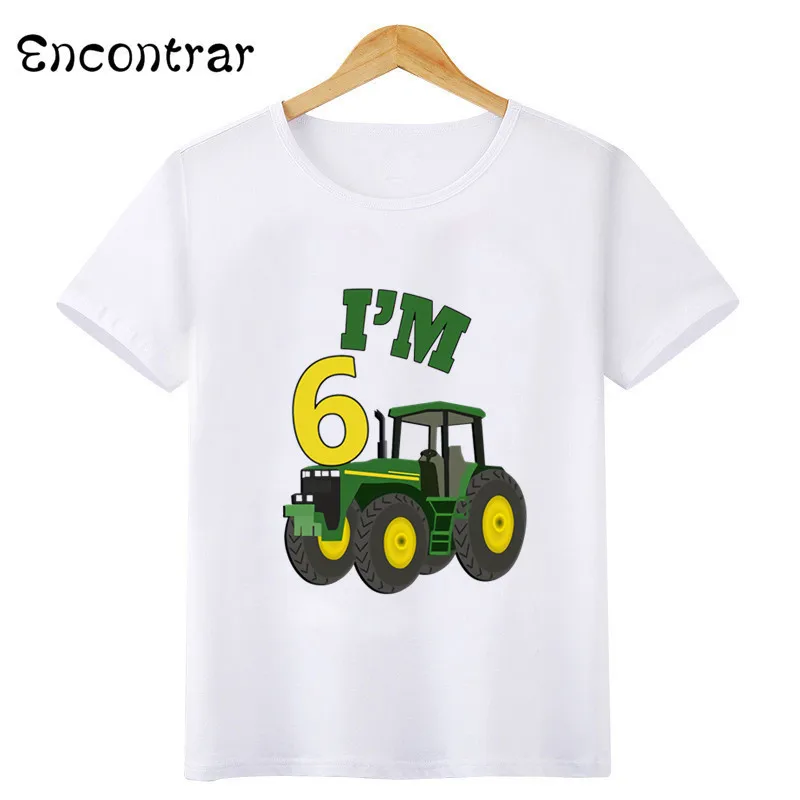 T-shirt Years Birthday Tractor Shirt Birthday Years Boy Car Cartoon  Boys Aliexpress