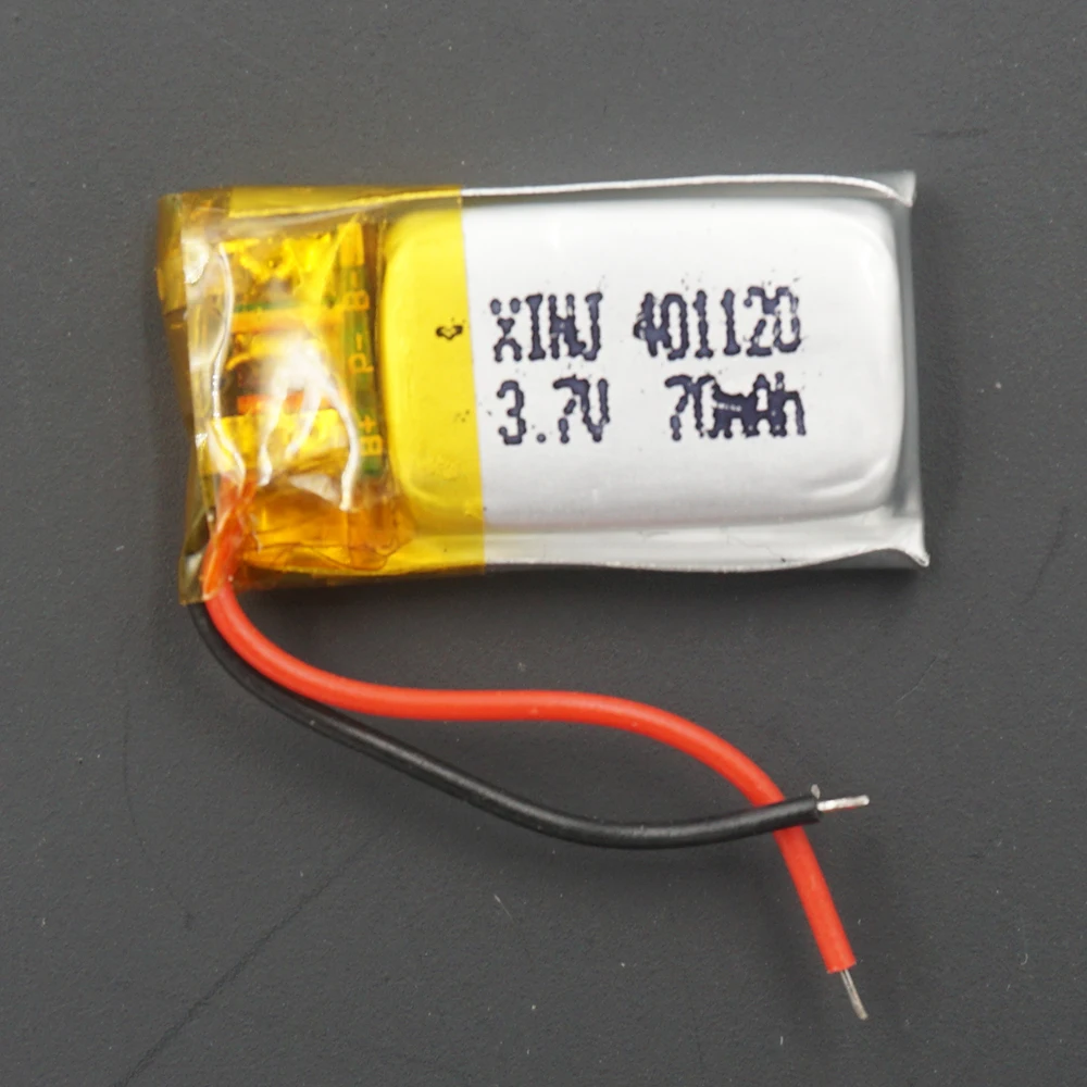 XINJ 3 7 V 70 mAh полимерный литиевый аккумулятор 401120 для Bluetooth беспроводные наушники GPS