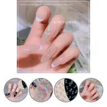 

Decorative Nail Flower Decor Rose Style Lightweight Nail Flower Ornament Nail Flower Decoration 30Pcs/Set