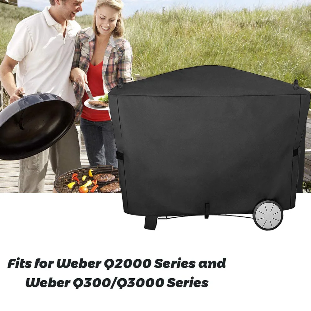 

Grill Cover For Weber Q2000 Q3000 Protector Anti Dust Rain UV Resistant Barbecue Storage Bag Outdoor Dustproof Waterproof