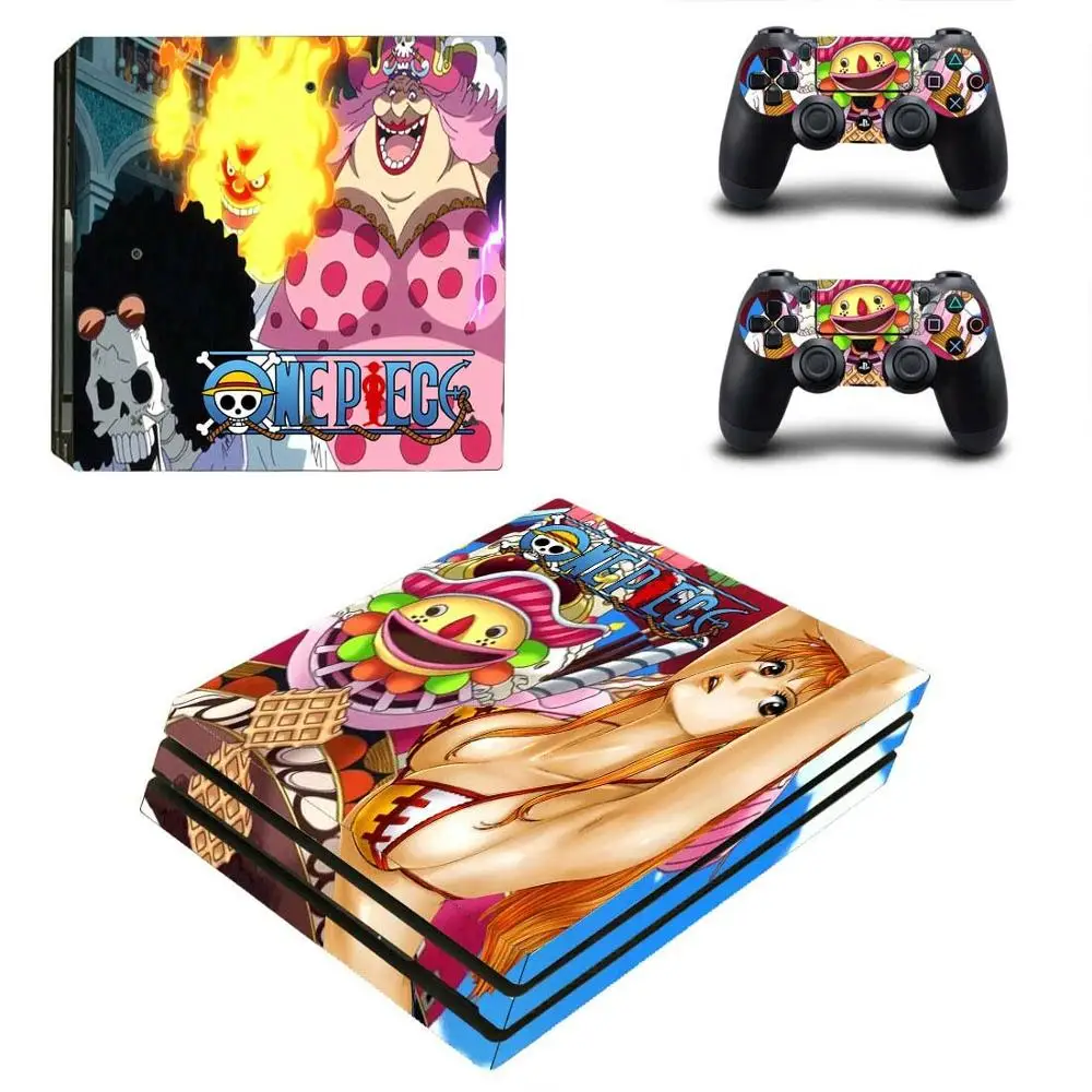 YSP4P-2606 PS 4 Play station 4 Pro One piece стикер s PS4 Pro виниловые наклейки на кожу Наклейки Обложка для playstation 4 Pro консоль и контроллер - Цвет: YSP4P-2606