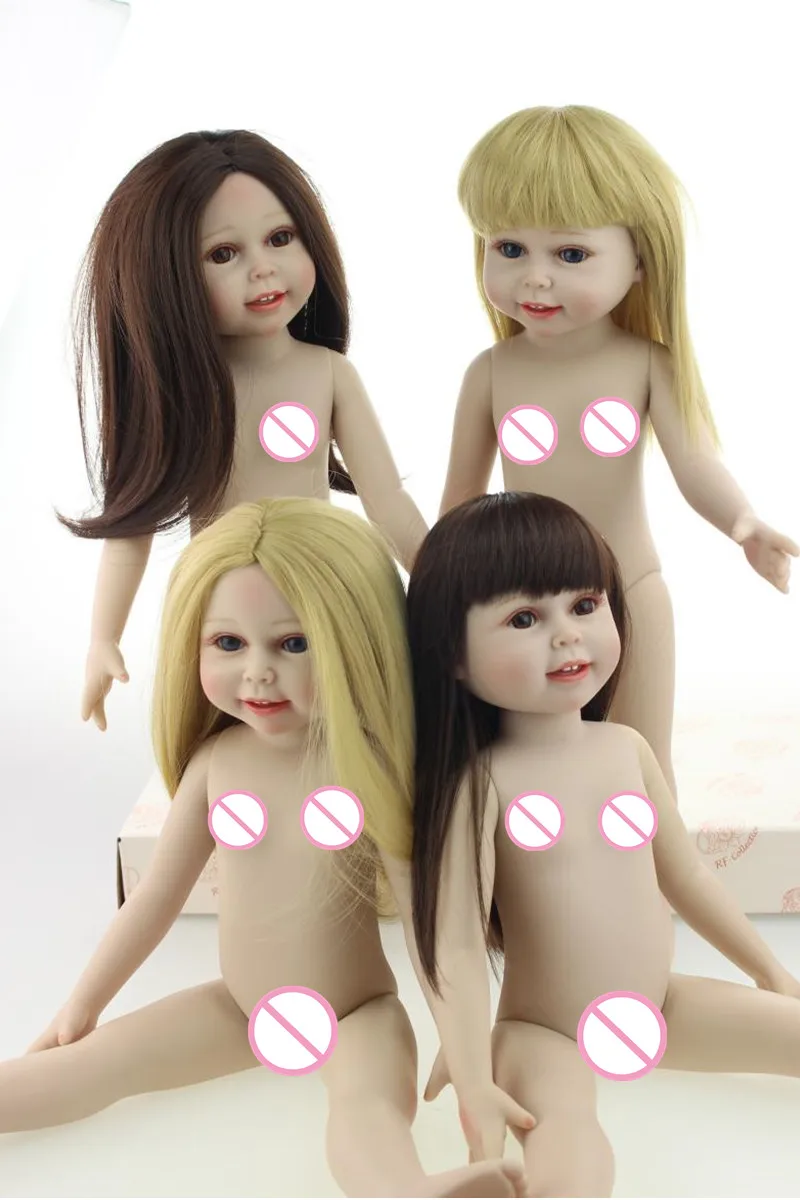 全身ビニール人形 シリコン人形 18インチ 45cm シミュレーション 裸の女の子のためのファッション 生まれ変わった赤ちゃん ブロンドの髪 ギフト玩具 Aliexpress Toys Hobbies