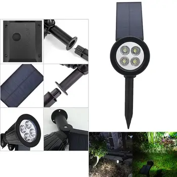 

Solar Lawn Light 4LED Outdoor Spotlights Waterproof Light Control Garden Lighting Courtyard Landscape Light