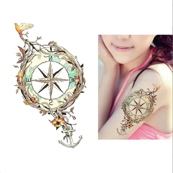 

1 Sheet Temporary Tattoo Sticker Flower Arm Body Art Waterproof Women Coquette Decal