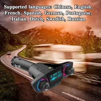 

Wireless In-Car Bluetooth Fm-zender MP3 Radio Adapter Speler Auto Carkit MP3 Usb Fm-zender Lader T9W9