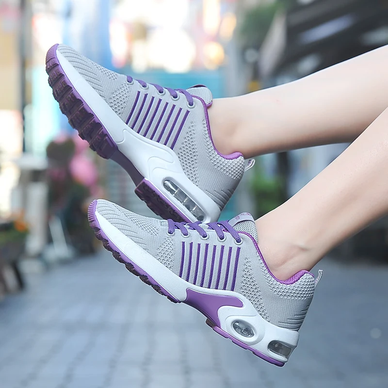 High Quality Mesh Breathable Sneakers 2019 New Women Designer Top-Brand Running Shoes Zapatillas Plataforma Wedge Sports Shoes