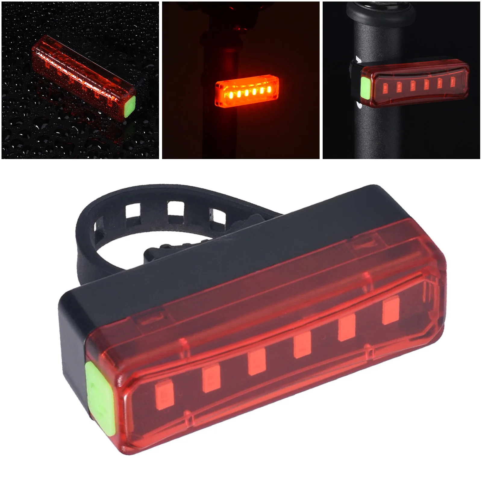 Linterna recargable para luz de bicicleta, luz LED con carga USB, múltiples modos de uso nocturno, accesorio esencial para ciclismo|Luz de bicicleta| - AliExpress