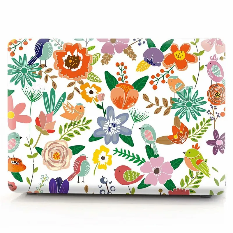 Чехол для MacBook Pro 13 2019 2018 2017 выпуска A2159 A1989 A1706 A1708 A1278 A1502 цветочный чехол ноутбука
