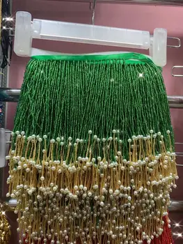 

on stock 11 yards/bag beads tassel fringe 15cm width S-9621 for bridal wedding