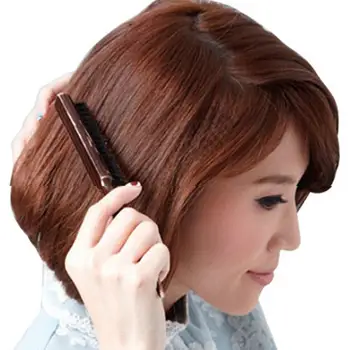 

Wooden 3 Row Fluffing Bristle Finalizing Comb Hair Brush Hairstyling Beauty Tool szczotka do wlosow hairbrush hair comb