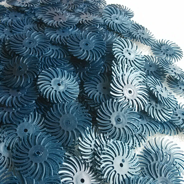 Free Shipping Good Quality Dark Blue Color Grit 120# 1&quot Metal Polishing Tools Bristle Brushes Radial 3M Discs 500pcs/bag | Украшения и
