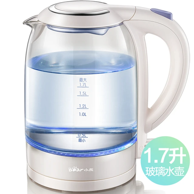 Bear Electric Glass Kettle 1.2L 