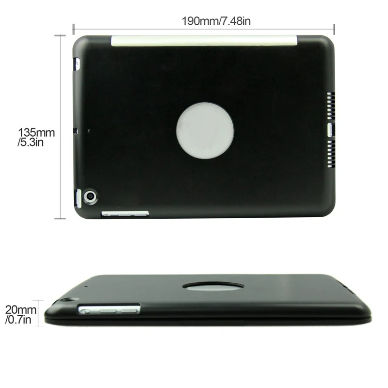 Портативный тонкий беспроводной Bluetooth клавиатура чехол для Apple Ipad Mini 1 2 3 4 5