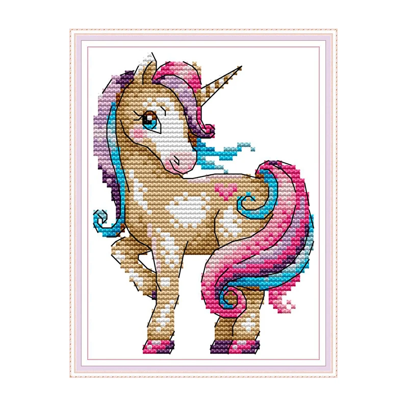 Joy Sunday The Magical Unicorn CORSS-STITCHSet Hand made DIY Embroidery Kits for Home Decor and Surprise Gift | Дом и сад