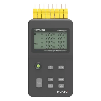 Buy S220-T8 K Type 8 Channels Thermocouple Thermometer Temperature Instrument Recorder