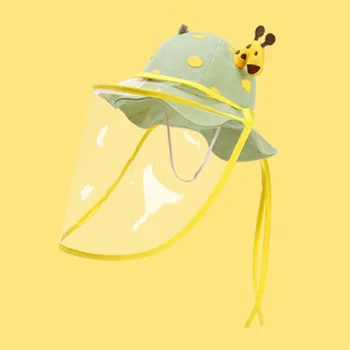 

Children Anti-Saliva Dust-Proof Fisherman Hat Anti-Splash Protection Face Cover Super Light Frame Makes Comfortable Wearing And