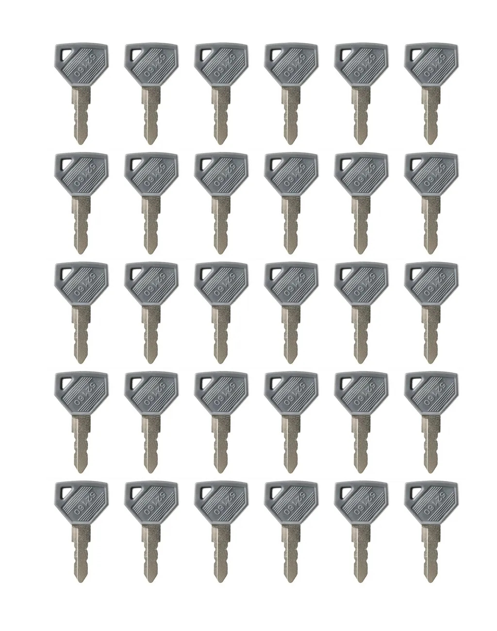 30pc For Yanmar John Deere JD Tractor Ignition Keys 198360-52160