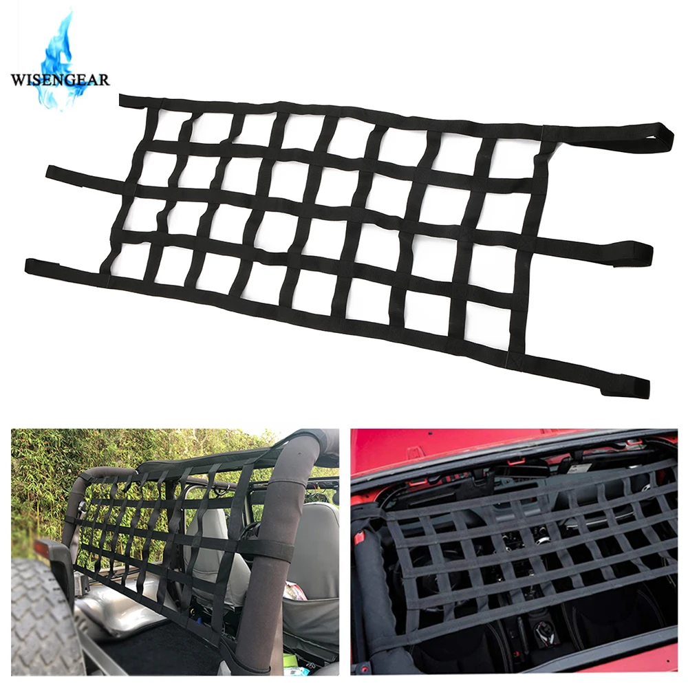 Для Jeep Wrangler TJ JK сверхмощный сетчатый чехол для груза автомобильный гамак