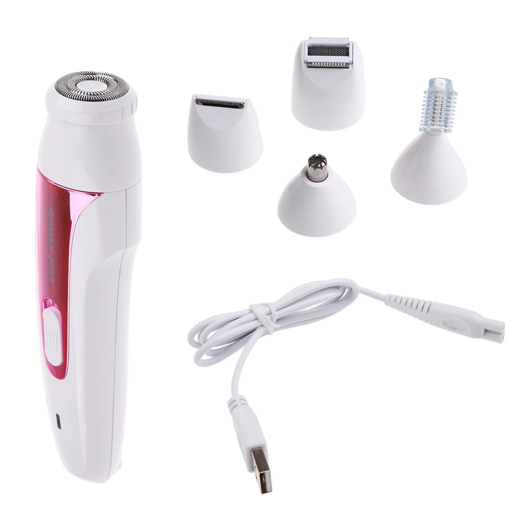 Multi-functional USB Electric Shaver for Epilators Women Arms Legs Bikini Hair Removal Nose Hair Trimmer Painless