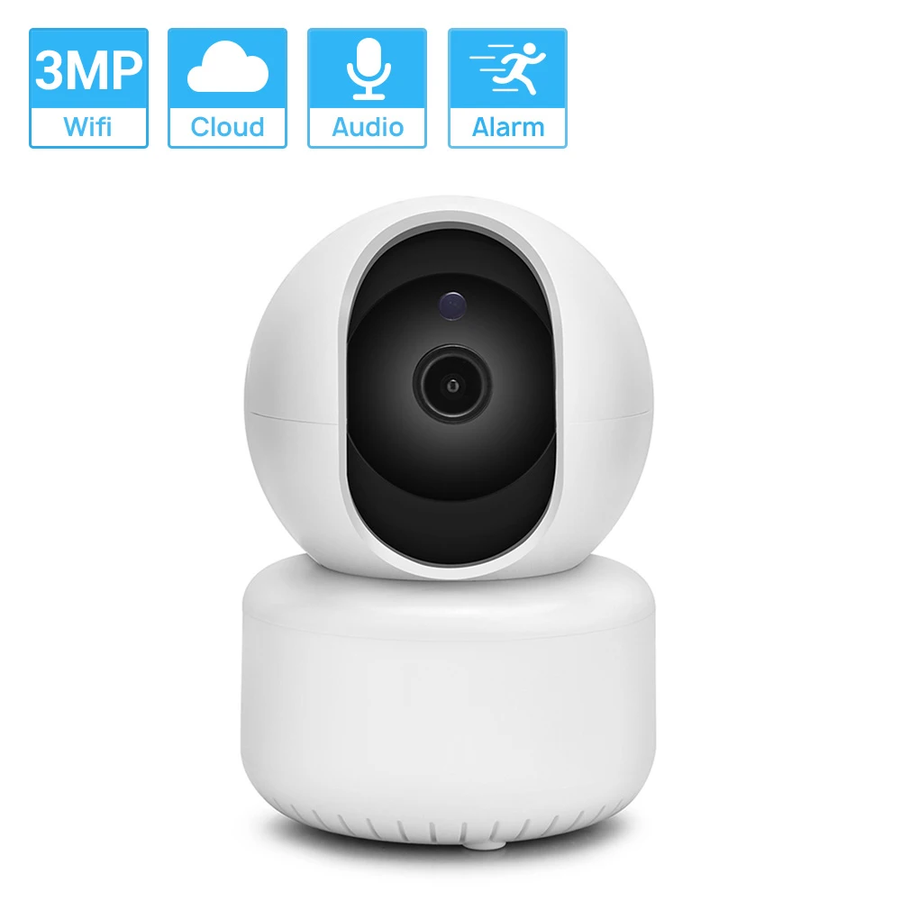 Hd 3mp 2k 1080p Mini Wifi Ip Camera Nightvision Two Way Audio Motion Detection Remote Access Pan/tilt Camera Baby Monitor Icsee - Ip Camera - AliExpress