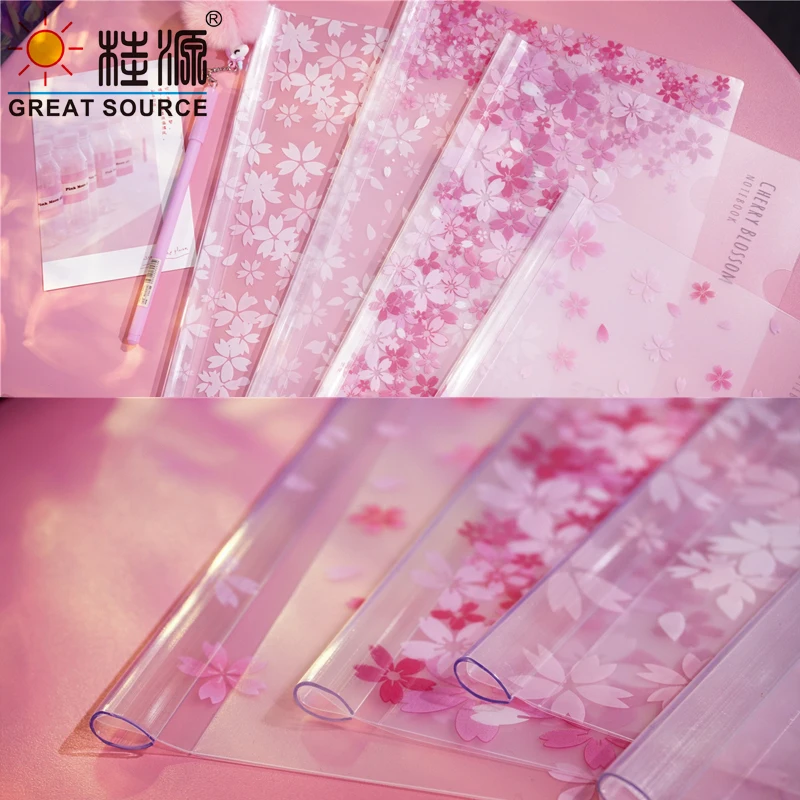 MQQ A4 Project Folder Report Document Files Folders Sakura Clip Bar Files Presentation Slide Binder Folders W218*L310mm (10PCS)