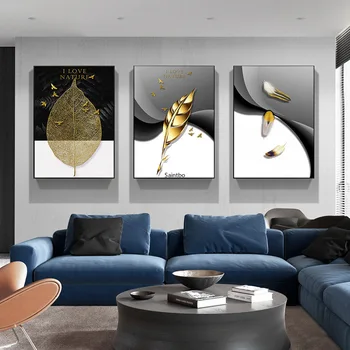 

New vision modern and contracted light luxury crystal porcelain Nordic dining room wall decoration painting