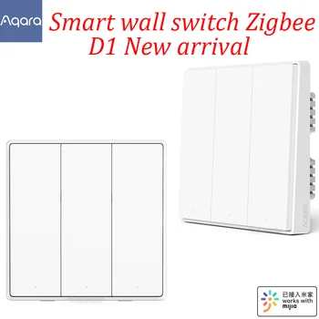 

Aqara D1 Wall Switch 3 Button Smart ZigBee Zero Line Fire Wire Light Remote Control Wireless Key Switch for Xiaomi Mi Home APP