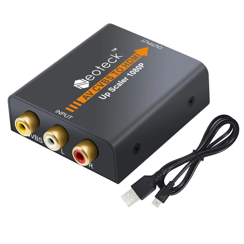 1080P 3RCA AV CVBS TO HDMI-compatible Composite to Converter Adapter for PS3 STB VHS VCR | Электроника