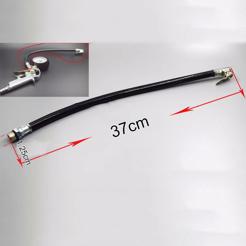 

1pc Flexible Tool Parts For Car Black Rubber Air Tire Inflator Hose Lock On Clip Chuck Self-locking Tool Part New