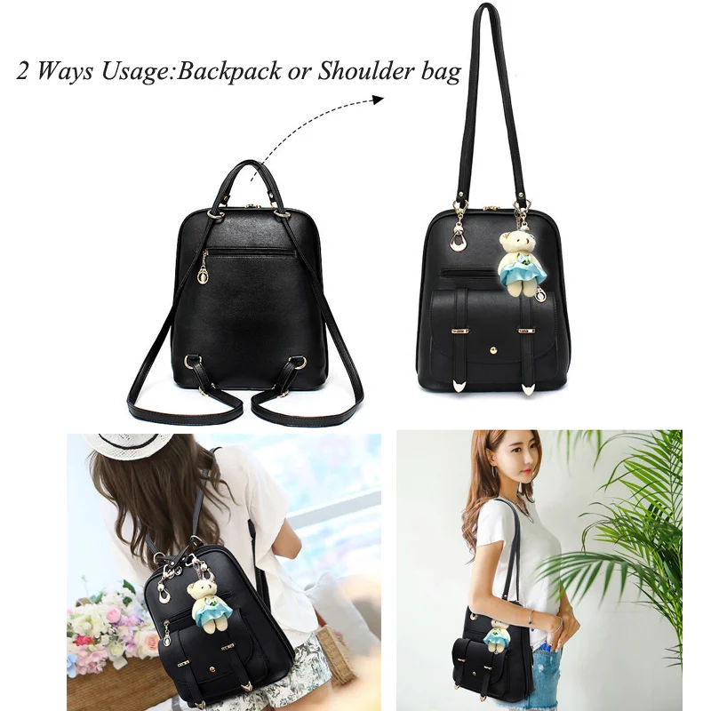 Маленький женский рюкзак через плечо, женские школьные сумки для девочек-подростков, мини рюкзак из искусственной кожи, милый рюкзак, сумочка Mochila