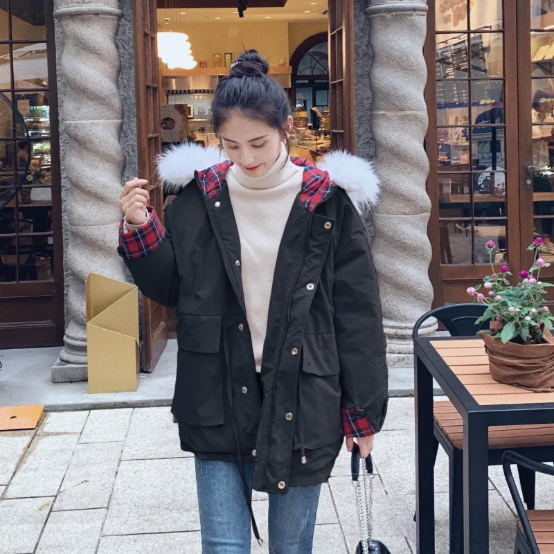 

Photo Shoot 2019 New Style Workwear Cotton Coat Women's Winter Thick Short Hong Kong Style Korean-style Loose-Fit BF Slimming Co